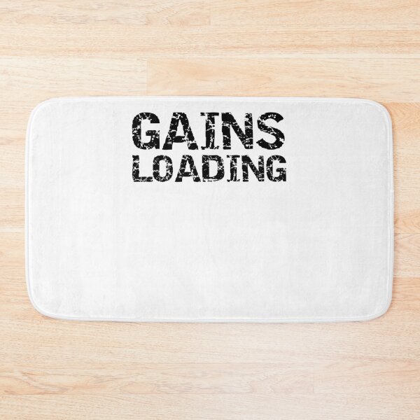 Item preview, Funny Gains Loading Funny Workout Quote designed and sold by TNDesignStudio.