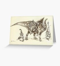 Holiday Hadrosaur 2011 Greeting Card