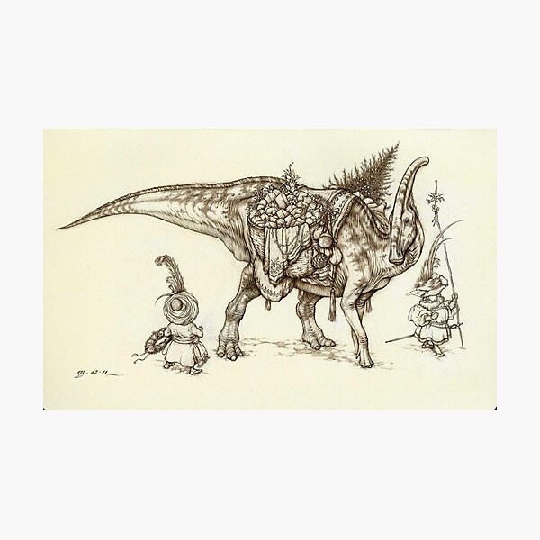 Holiday Hadrosaur 2011 Photographic Print