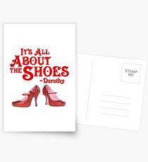 It's All About The Shoes -- Wizard of Oz Postcards