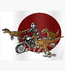 Typno and velociraptor Poster
