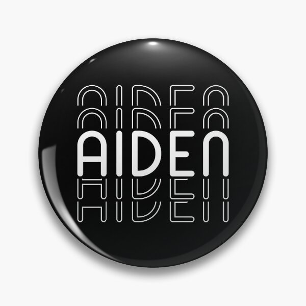 Item preview, Name Aiden in Black and White Style designed and sold by Time-is-Money.