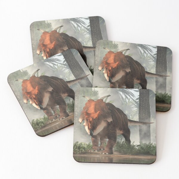 Item preview, Achelousaurus by a Forest Pond designed and sold by Daniel Eskridge.