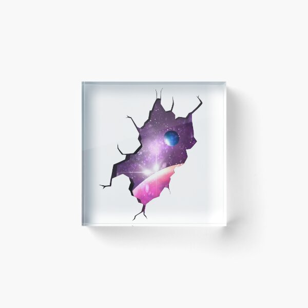 Item preview, space / galaxy in wall crack  designed and sold by Jenny Romeril.