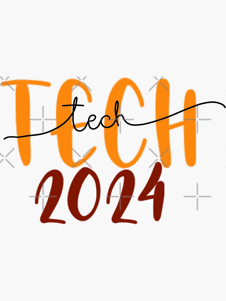 "Tech 2024" Sticker by ssam Redbubble