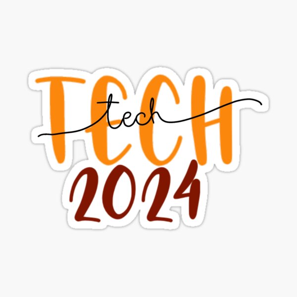 Tech 2024 Sticker By Ssam Redbubble   St,small,507x507 Pad,600x600,f8f8f8 