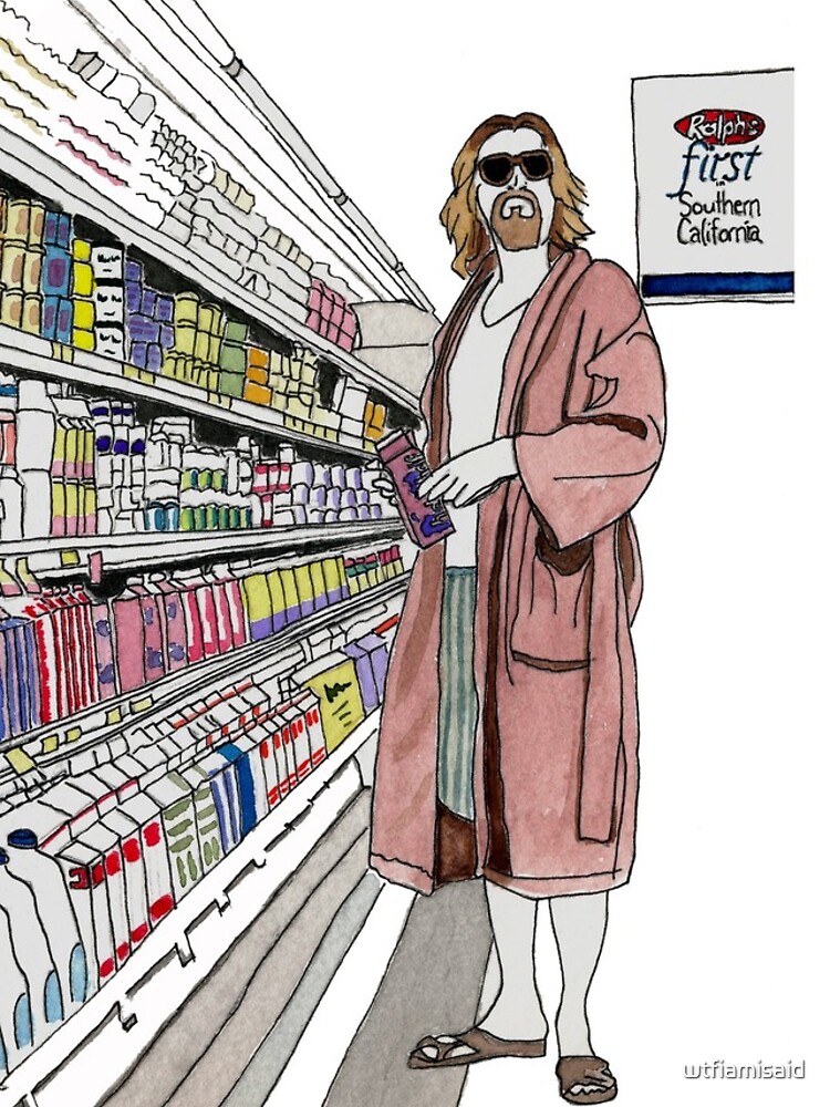 Jeffrey Lebowski and Milk. AKA, the Dude. by wtfiamisaid
