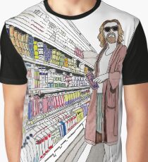 Jeffrey Lebowski and Milk. AKA, the Dude. Graphic T-Shirt