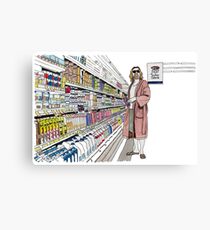 Jeffrey Lebowski and Milk. AKA, the Dude. Canvas Print