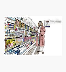 Jeffrey Lebowski and Milk. AKA, the Dude. Photographic Print