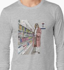 Jeffrey Lebowski and Milk. AKA, the Dude. Long Sleeve T-Shirt