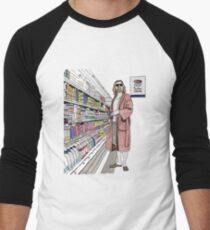 Jeffrey Lebowski and Milk. AKA, the Dude. Men's Baseball ¾ T-Shirt