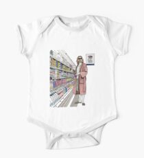 Jeffrey Lebowski and Milk. AKA, the Dude. One Piece - Short Sleeve