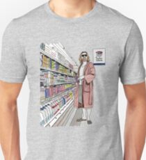 Jeffrey Lebowski and Milk. AKA, the Dude. Unisex T-Shirt