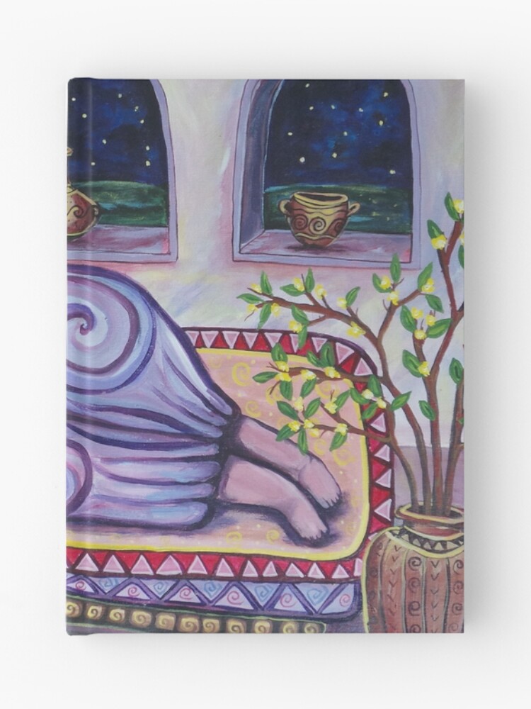 Thumbnail 1 of 3, Journal, Sleeping Goddess designed and sold by Roxiartwork.