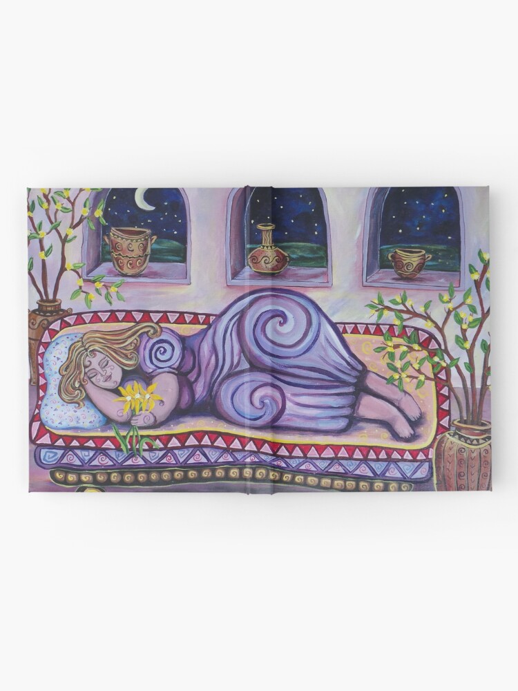 Thumbnail 2 of 3, Journal, Sleeping Goddess designed and sold by Roxiartwork.