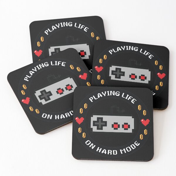 Item preview, Playing life on hard mode designed and sold by MoonieTenshi.