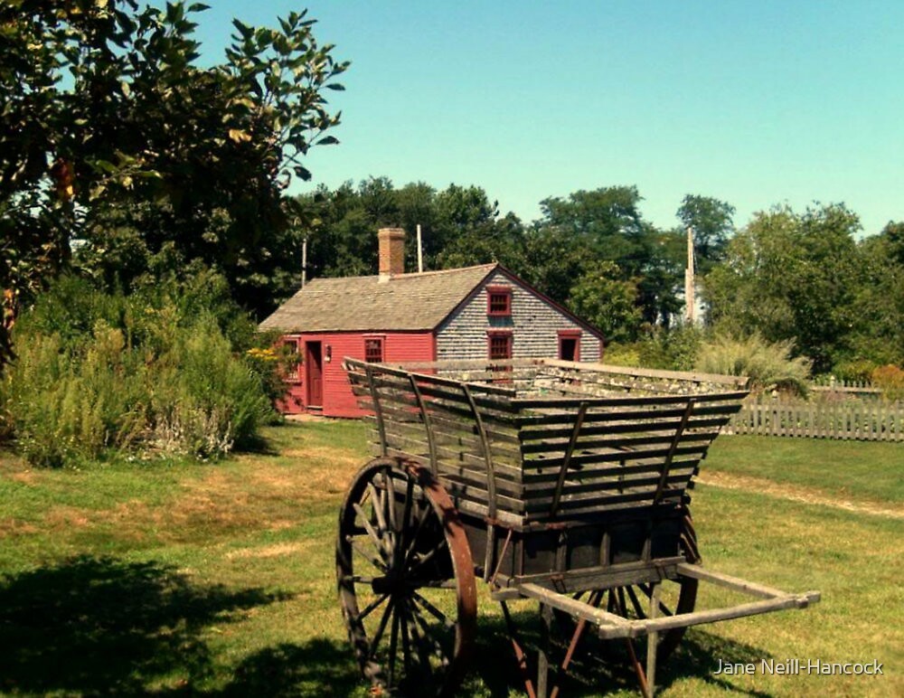 "An Antique Apple Cart, Prescott Farm, Middletown, RI" by Jane Neill