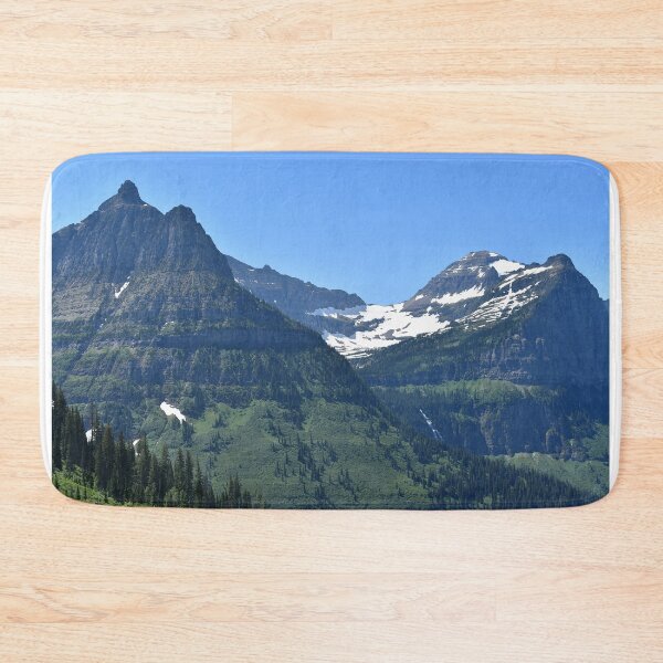 Item preview, Valley Between Snow Dusted Mountains with Hidden Waterfall, Going-to-the-Sun Road, Glacier National Park, Montana	 designed and sold by breannehope.