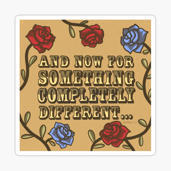 Monty Python’s Flying Circus Quote Illustration Sticker
