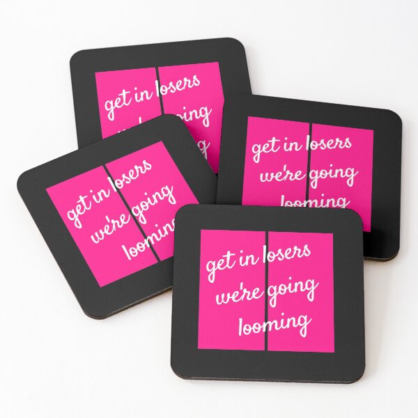 Item preview, get in losers were going looming -zari quote - pink rectangles designed and sold by LoseL.
