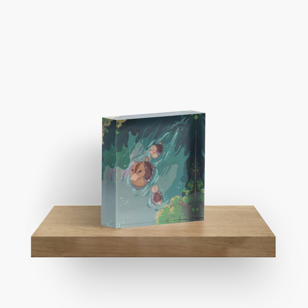 turtle duck pond avatar the last airbender Acrylic Block