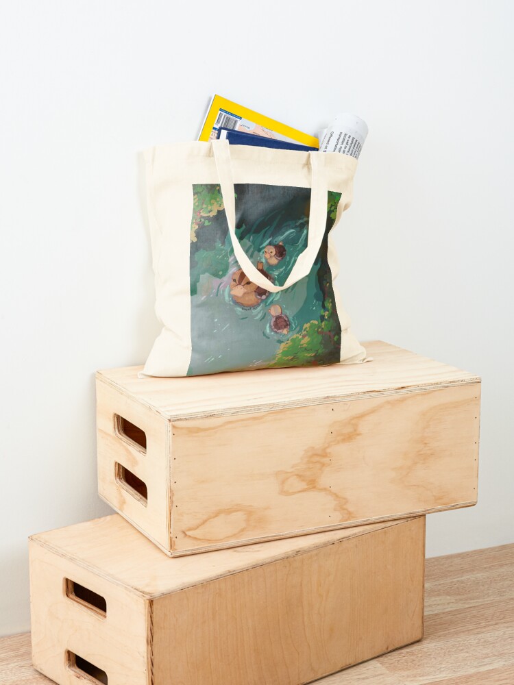 Thumbnail 4 of 5, Tote Bag, turtle duck pond avatar the last airbender designed and sold by kingwise.
