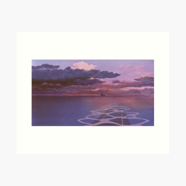 Spirited Away Railroad Nighttime Aesthetic Art Print