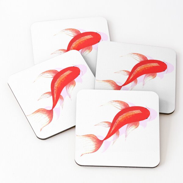 Item preview, red goldfish / koi fish  designed and sold by Jenny Romeril.