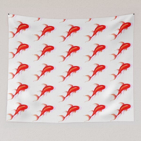 Item preview, red goldfish / koi fish  designed and sold by Jenny Romeril.