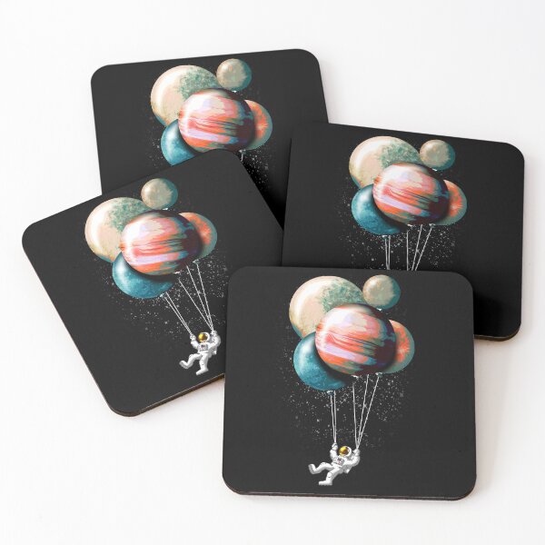 Item preview, Cute Spaceman with Balloon Planets designed and sold by ROBOTFACE T-Shirts.