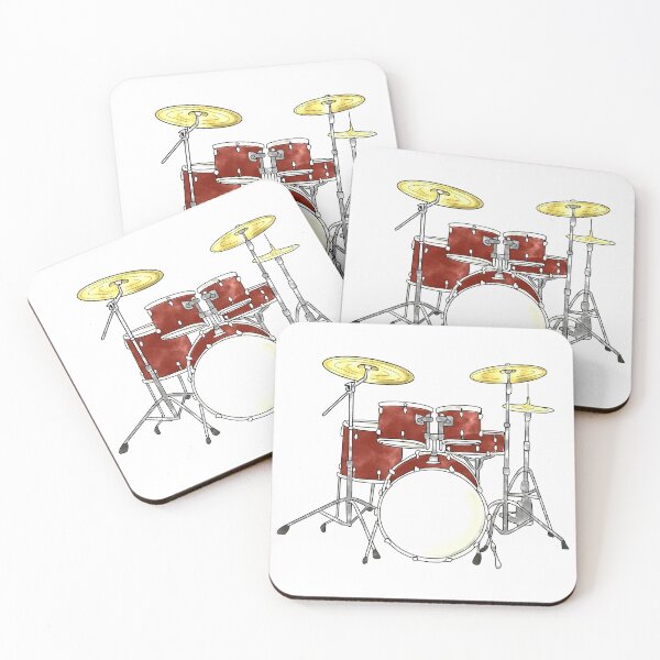 Item preview, Drum Kit (Red) designed and sold by Veronica Pifer.