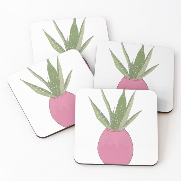 Item preview, Aloe Plant in a Pink Vase designed and sold by Madeline McKay.