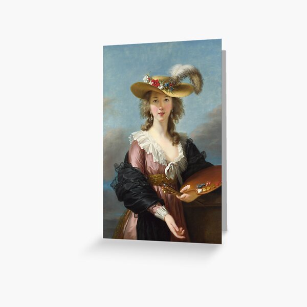 Item preview, Self Portrait in a Straw Hat, Elisabeth Louise Vigee Le Brun, 1782 designed and sold by Vintage Wall Art.
