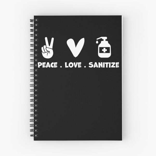 Item preview, Peace Love Sanitize designed and sold by graphicmeyou.