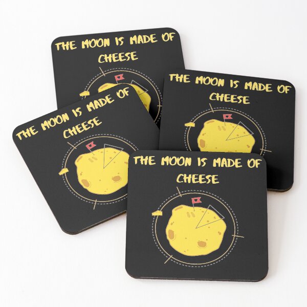 Item preview, the moon is made of cheese design designed and sold by Tijn-W-B.