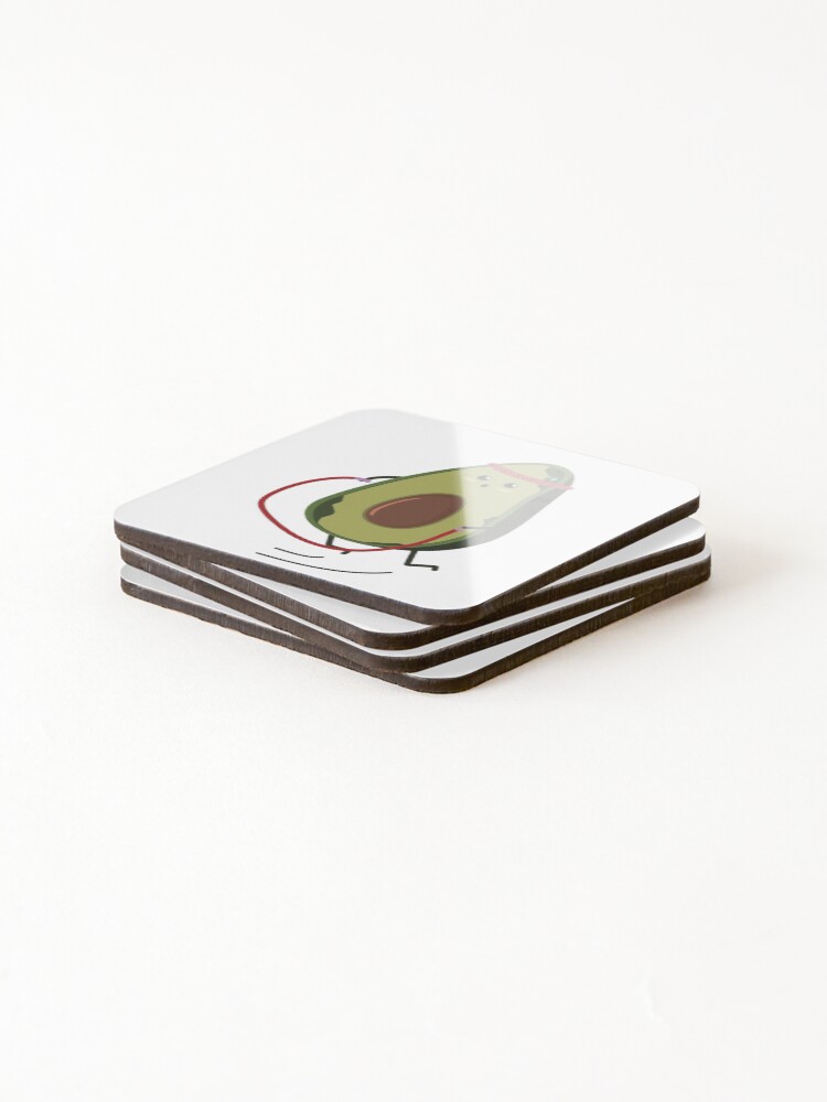 Thumbnail 4 of 5, Coasters (Set of 4), Avocado Pattern designed and sold by lued.