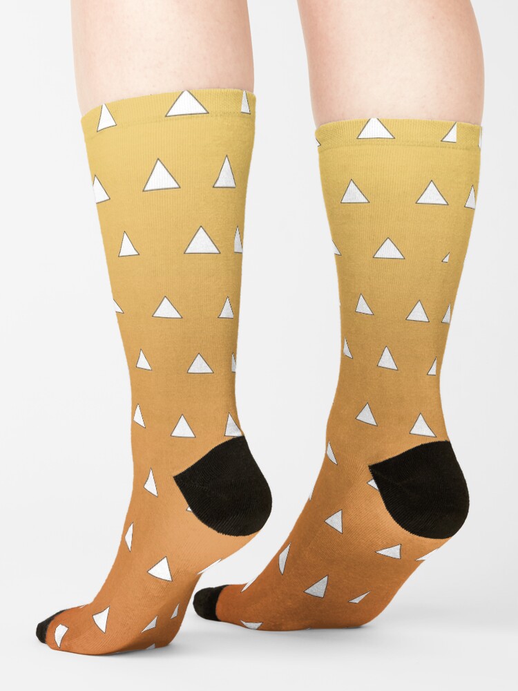 "Zenitsu pattern" Socks by lued | Redbubble
