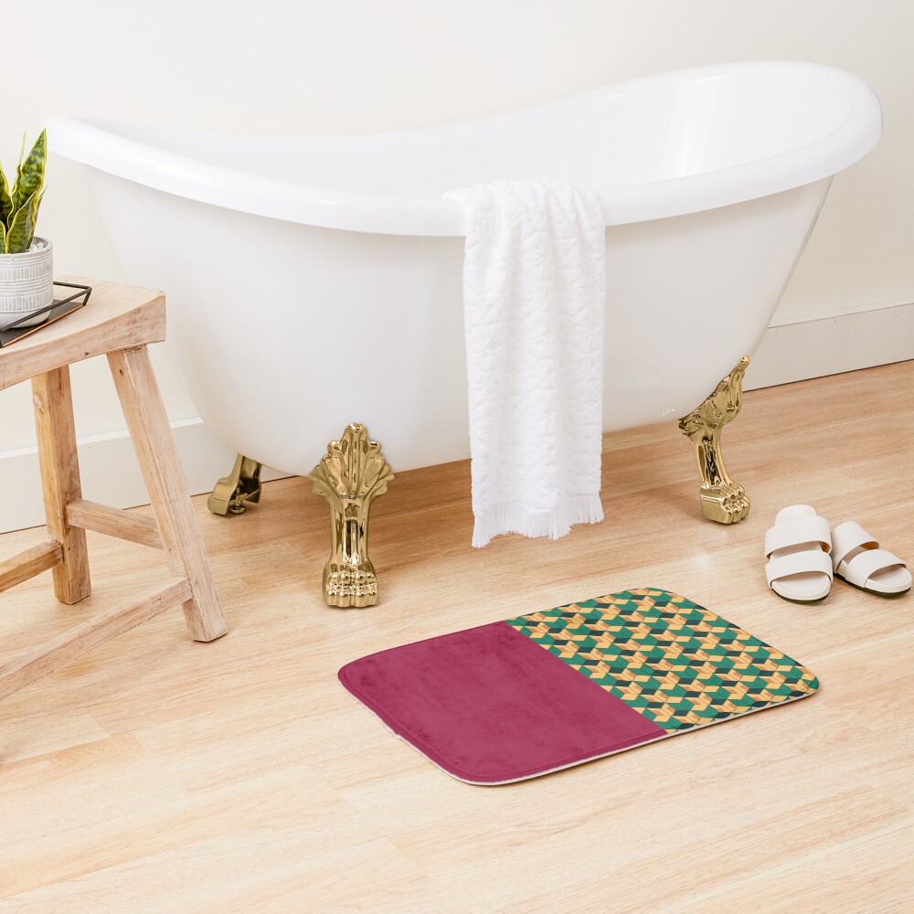 Tomioka pattern Bath Mat