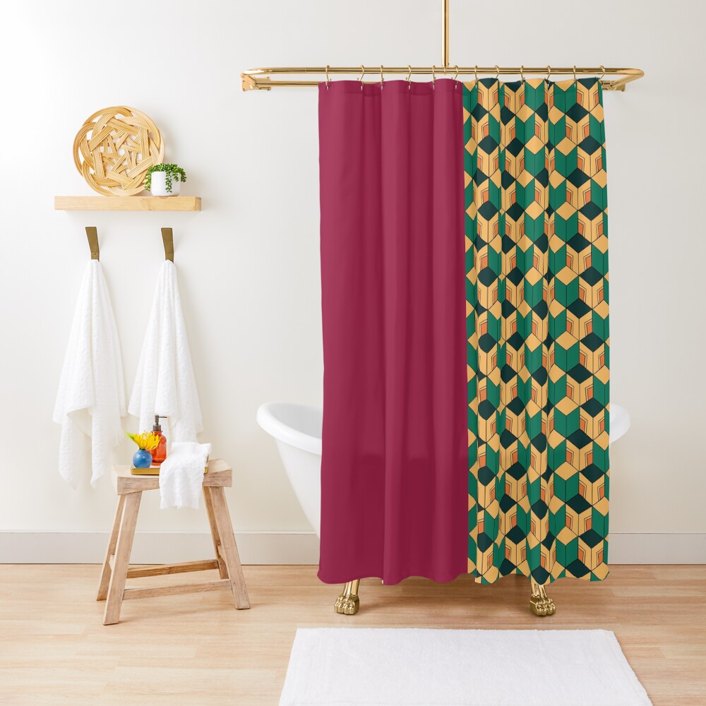 Tomioka pattern Shower Curtain