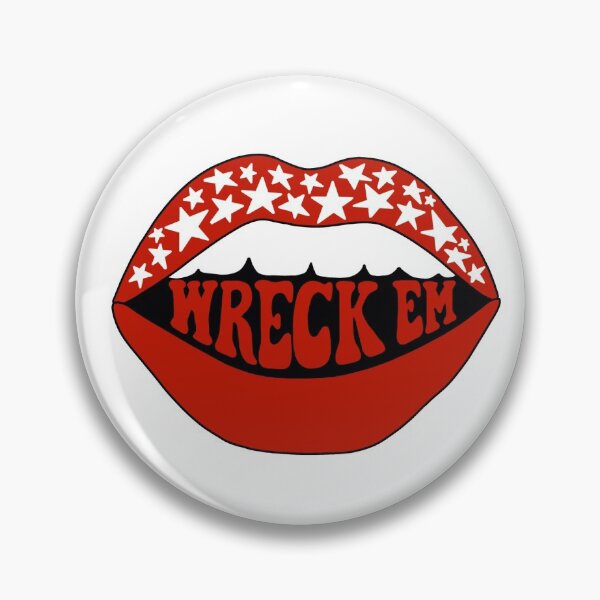 Wreck Em Lips Pin