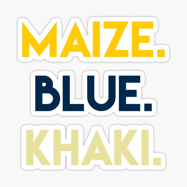 Michigan Khaki Sticker