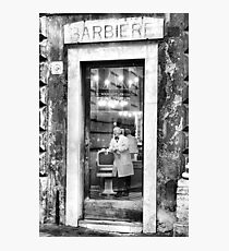 The barber Photographic Print