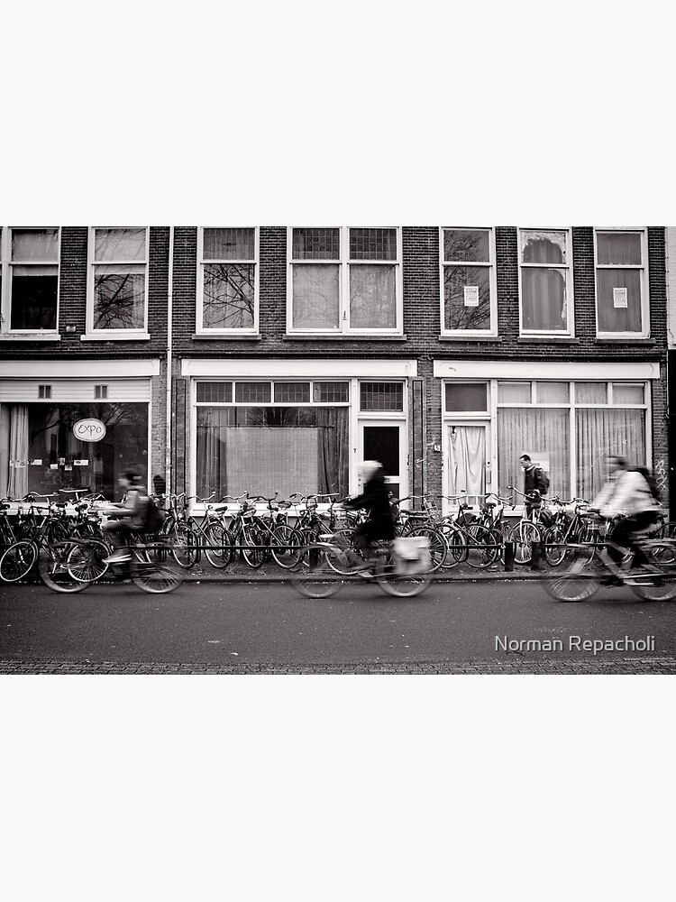 Bicycling in the fast lane, Utrecht, The Netherlands by keystone