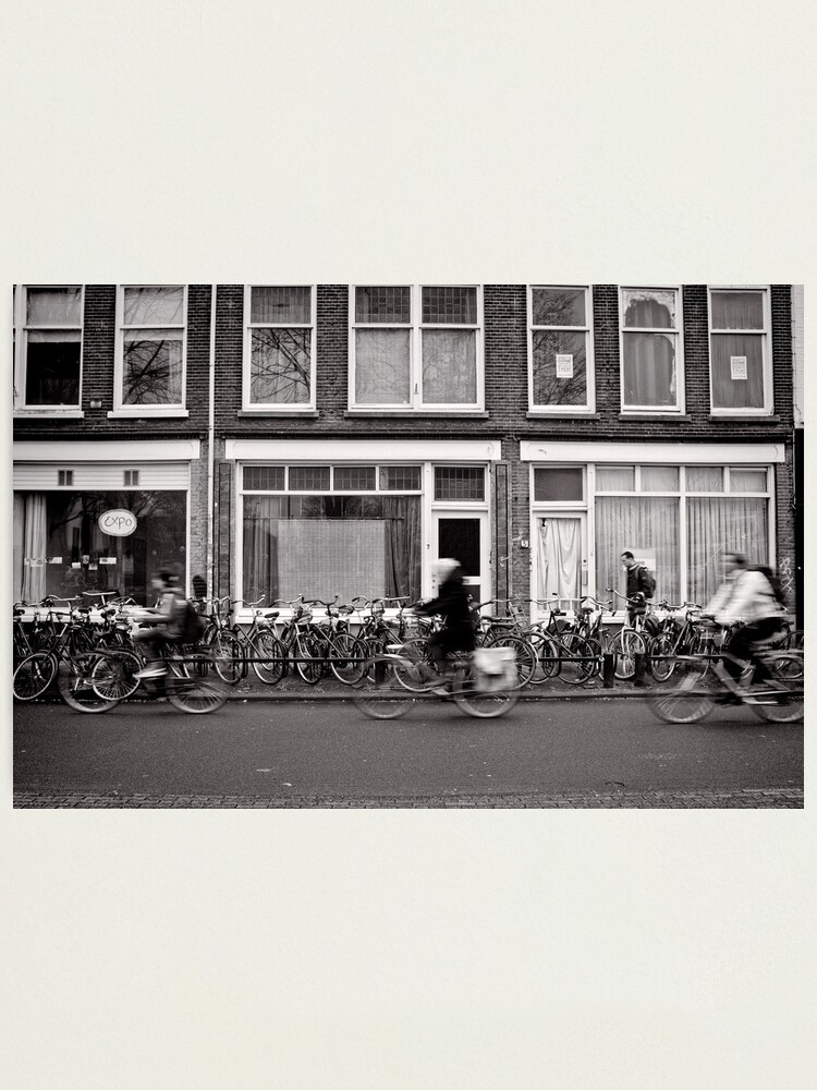 Alternate view of Bicycling in the fast lane, Utrecht, The Netherlands Photographic Print