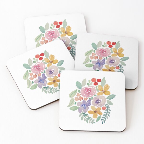 Item preview, Flowers: Watercolor Bouquet designed and sold by BeardandBeauty.