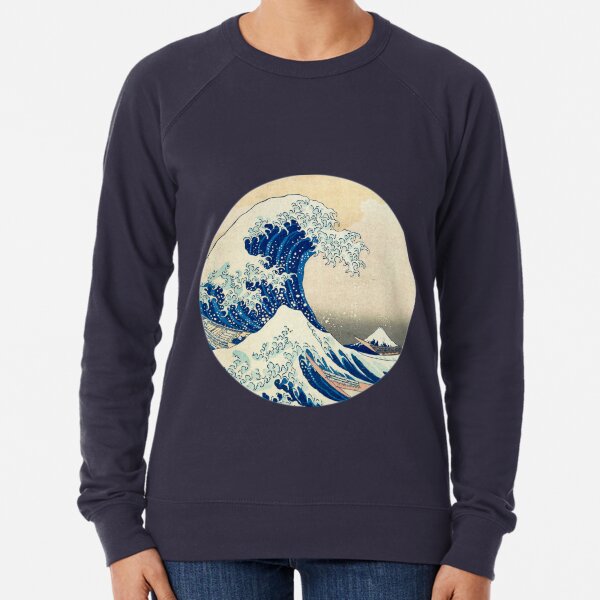 Hokusai blue shop graphic sweatshirt