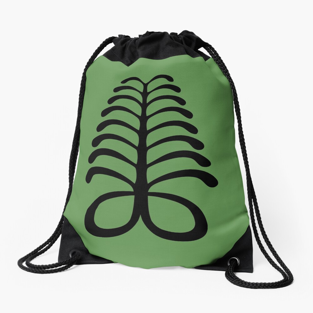 "aya adinkra africa ghana symbol" Drawstring Bag for Sale by huggymauve