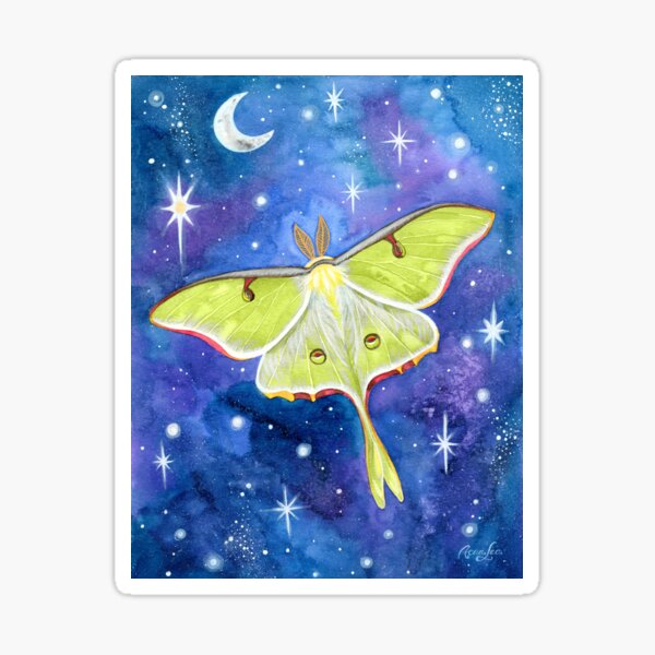 Polilla galaxia Pegatina