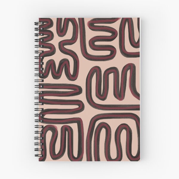 Item preview, Abstract Lines: Black, Burgundy, and Tan designed and sold by rockchicksuprem.
